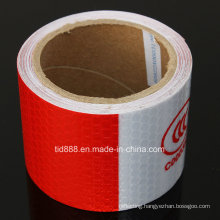 3m White/Red Reflective Safety Warning Conspicuity Tape with Production Label